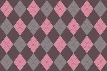 Seamless pastel argyle pattern. Diamond shapes background.