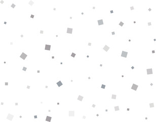 Christmas Silver Square Confetti