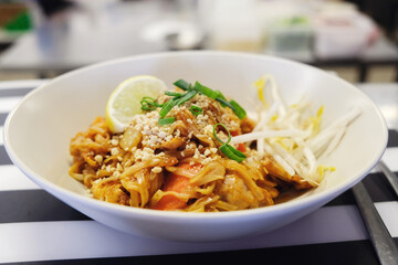 Pad Thai stir fried noodles, Thai food