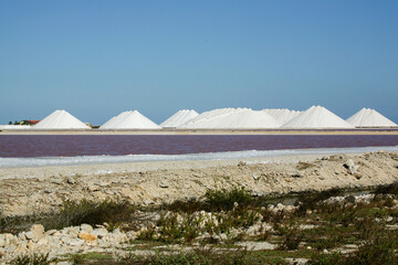 Salzgewinnung an der Küste von Bonaire