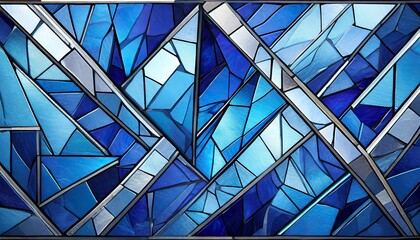 Stained Glass Texture of Sapphire Stone
