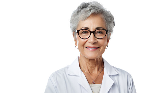 Portrait of a senior Mexican female doctor