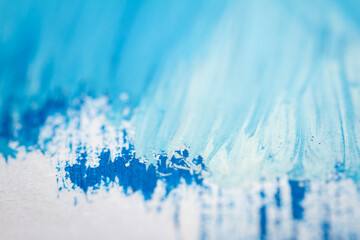 Extreme close up of acrylic paint texture