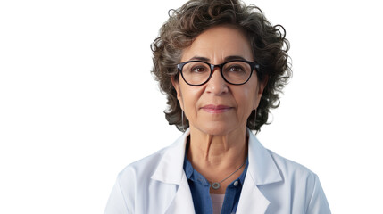 Obraz premium Portrait of a senior Mexican female doctor
