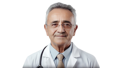 Fototapeta premium Portrait of a senior Caucasian male doctor
