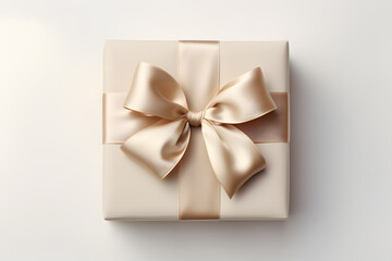 Obraz na płótnie Canvas Gift box with bow isolated on background