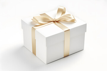 Obraz premium Gift box with bow isolated on background
