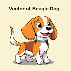 Vector of Beagle Dog