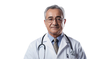 Fototapeta premium Portrait of a senior Caucasian male doctor