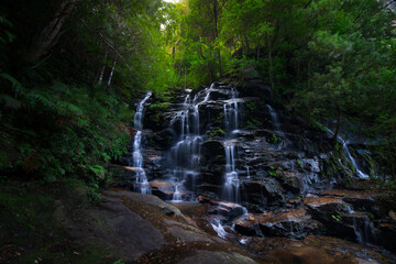 Sylvia Falls in the Valley of the Waters in the Blue Mountains National Park