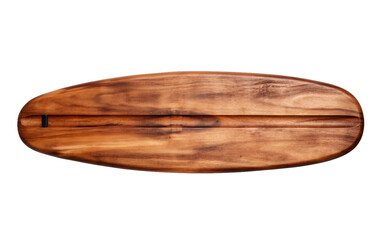 Timeless Wood Stand Up Paddleboard on Transparent Background