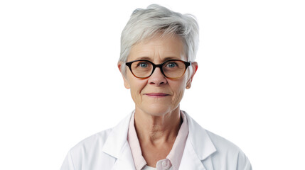 Portrait of a senior Caucasian female doctor