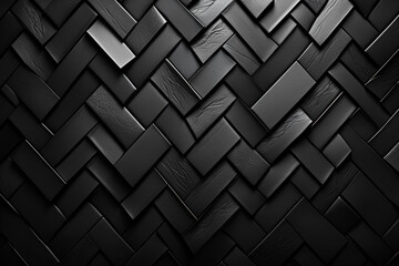 Abstract black parquet texture background 