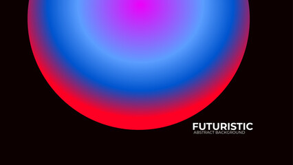 Futuristic abstract background. Glowing circle lines design. Modern shiny blue and pink geometric lines pattern. Future technology concept. Suit for poster, banner, cover,