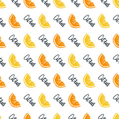 Obraz premium Zesty Zest Citrus Fiesta Vector Seamless Pattern