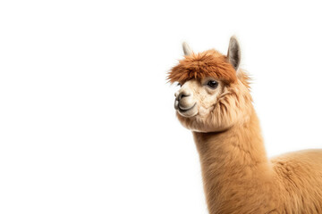 Alpaca on a white background