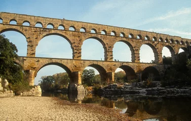 Acrylic prints Pont du Gard Pont du Gard,  le Gardon, Pont du Gard, 30, Gard, région Occitanie, France