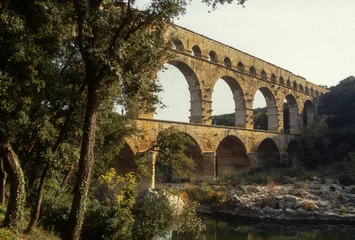 Cercles muraux Pont du Gard Pont du Gard,  le Gardon, Pont du Gard, 30, Gard, région Occitanie, France