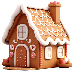 Christmas food gingerbread house