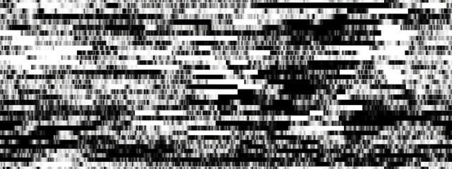 Seamless digital pixel glitch abstract signal error white noise background pattern. Broken CRT TV, video game damage texture. Scifi cyberpunk flowing glowing light streaks big data concept