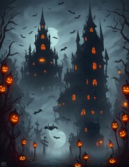 Happy Halloween theme spooky backgrounds