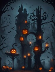 Happy Halloween theme spooky backgrounds