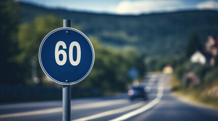 speed limit sign - obrazy, fototapety, plakaty