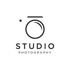 Professional camera or photography lens logo design. Media, studio, business logo.