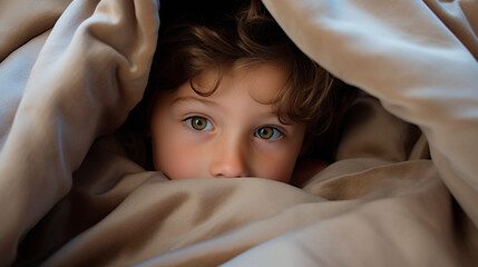 The child was wrapped in a blanket. Generative AI,