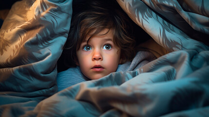 The child was wrapped in a blanket. Generative AI,