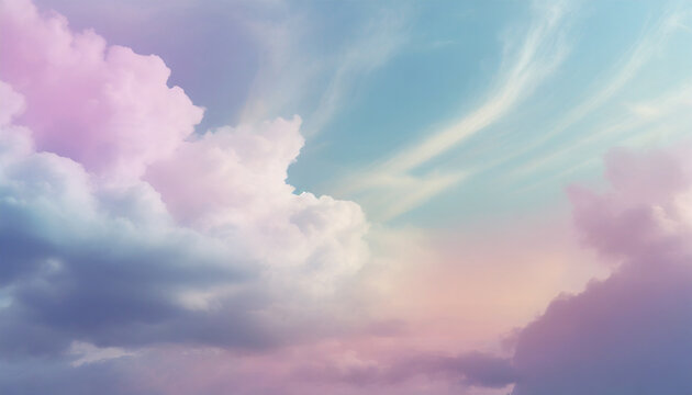 pastel gradient mystical fantasy cloudscape hd phone wallpaper ai generated