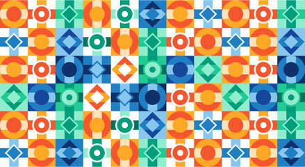 Abstract flat colorful pattern background