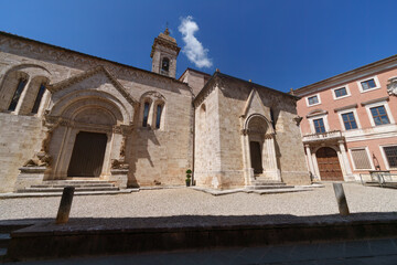 Obraz premium San Quirico d Orcia, historic town in Tuscany