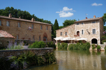 Fototapeta premium Bagno Vignoni, Tuscany: the square of water