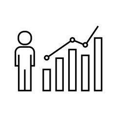 grafico economia, istogrammi, statistiche, bussines