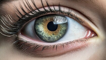 Naklejka premium close up of a female eye