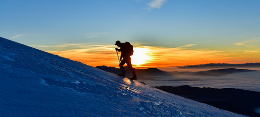 Man Watching from the Peak