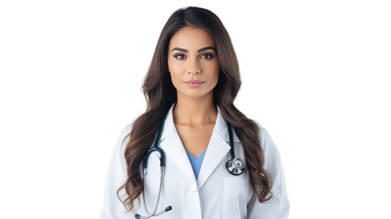 Portrait of a young Mexican female doctor