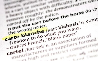 cart blanche
