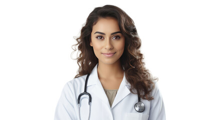Portrait of a young Mexican female doctor