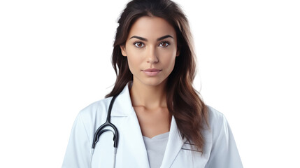 Portrait of a young Mexican female doctor