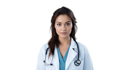 Fototapeta premium Portrait of a young Mexican female doctor