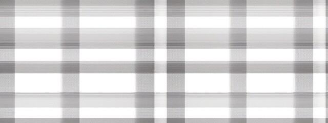 Fototapeta premium Seamless subtle light grey gingham checker tartan fabric pattern. Contemporary trendy monochrome gray plaid fashion textile verlay. Tablecloth, picnic blanket design background