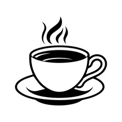 hand drawn sketchy tea and coffee cups. Coffee break, Illustration for menu.