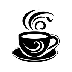 hand drawn sketchy tea and coffee cups. Coffee break, Illustration for menu.