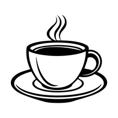 hand drawn sketchy tea and coffee cups. Coffee break, Illustration for menu.