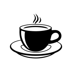 hand drawn sketchy tea and coffee cups. Coffee break, Illustration for menu.