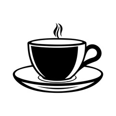 hand drawn sketchy tea and coffee cups. Coffee break, Illustration for menu.