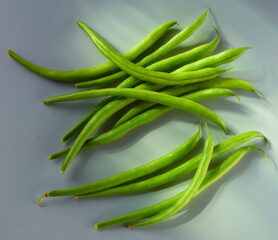 Bohnen, Gemüse, Freisteller, frisch, gesund,