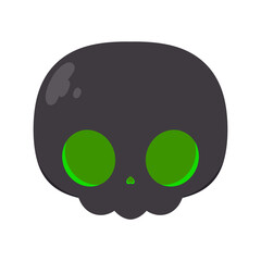 シンプルな頭蓋骨❤︎PNG